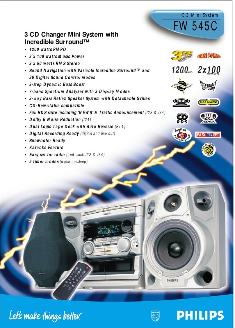Philips FW545C Specifications