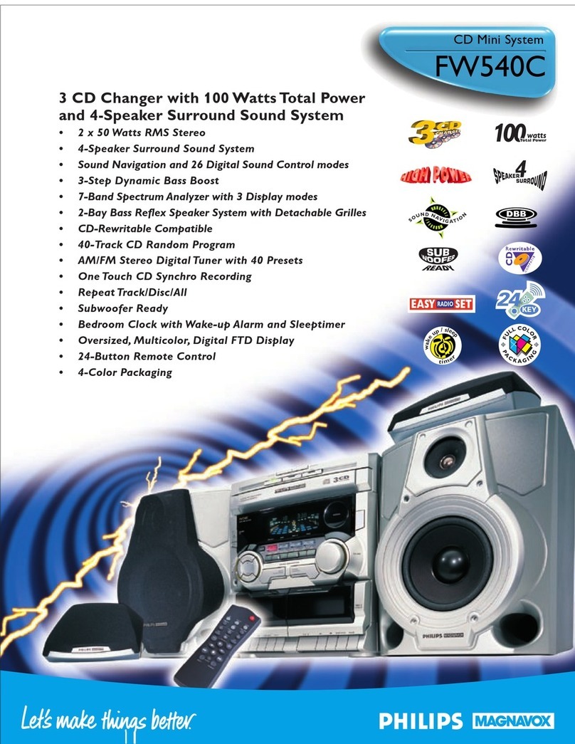 Philips FW540C User manual