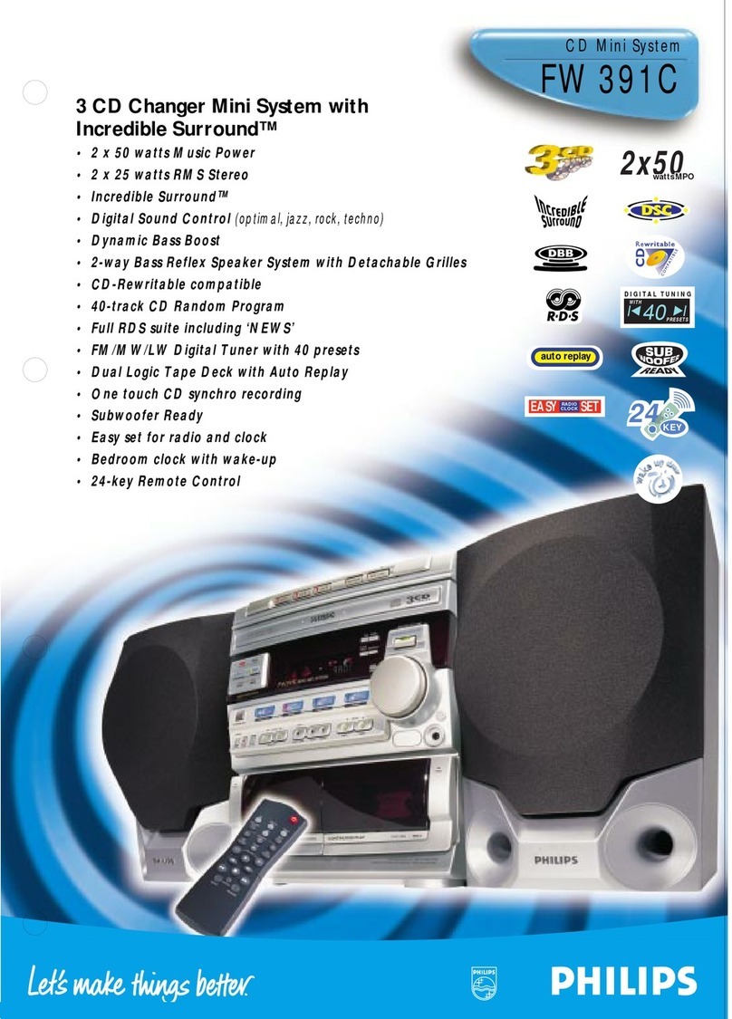 Philips FW391C/22 User manual