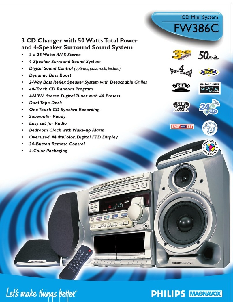 Philips Magnavox FW386C User manual