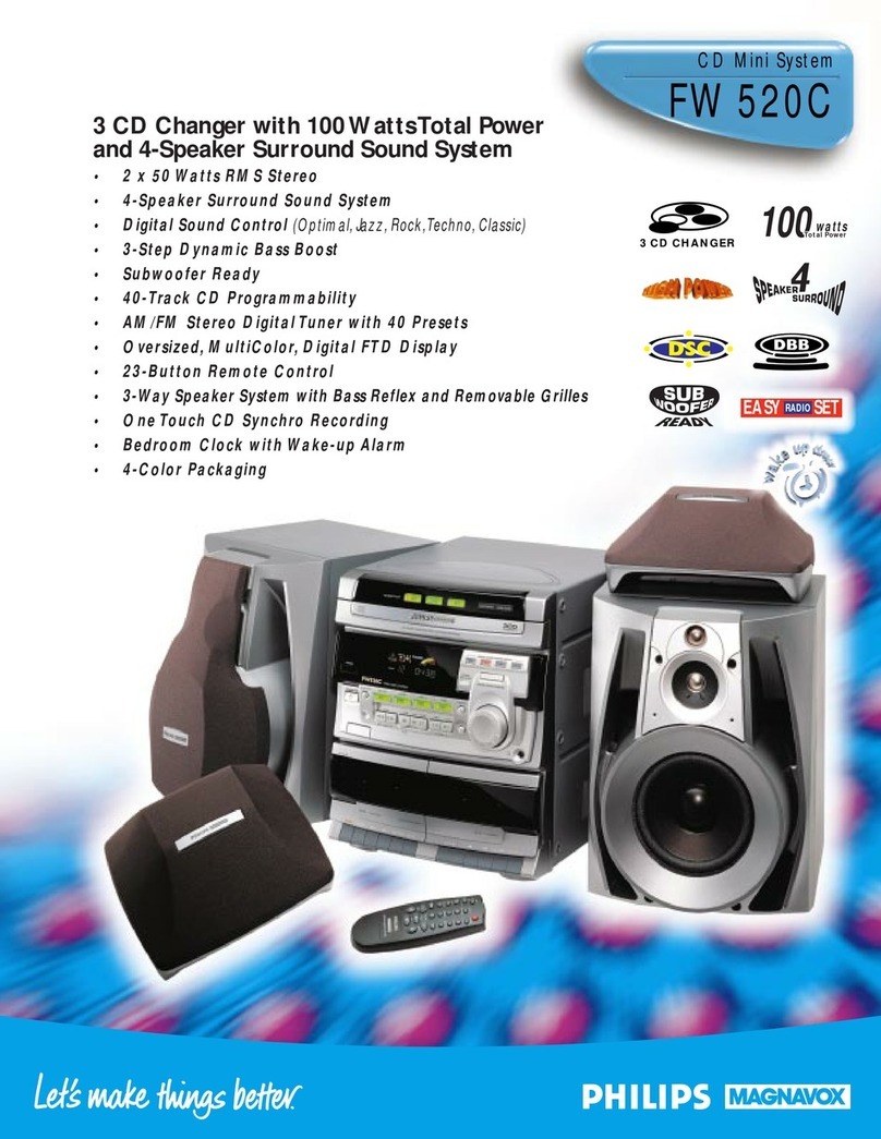 Philips Magnavox FW 520C Specifications