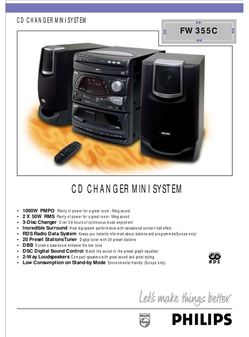 Philips FW 355C Specifications