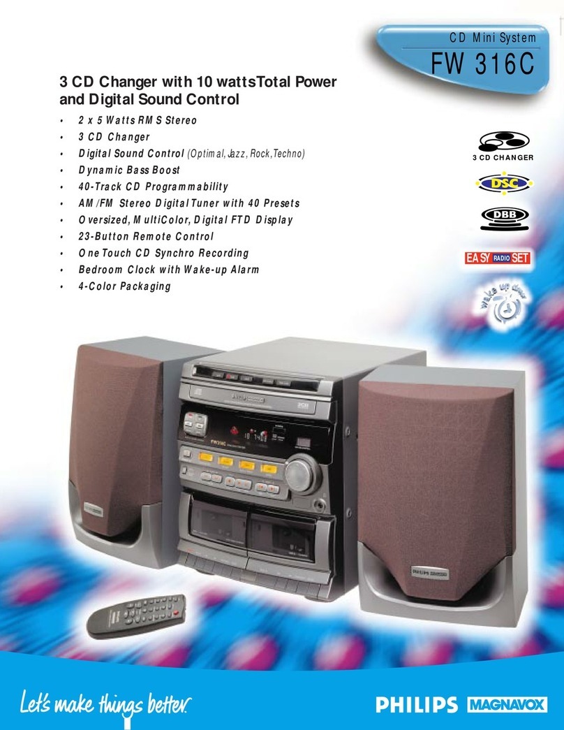 Philips FW 316C User manual
