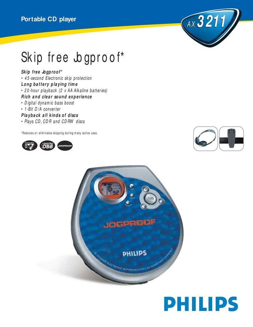 Philips AX3211 User manual