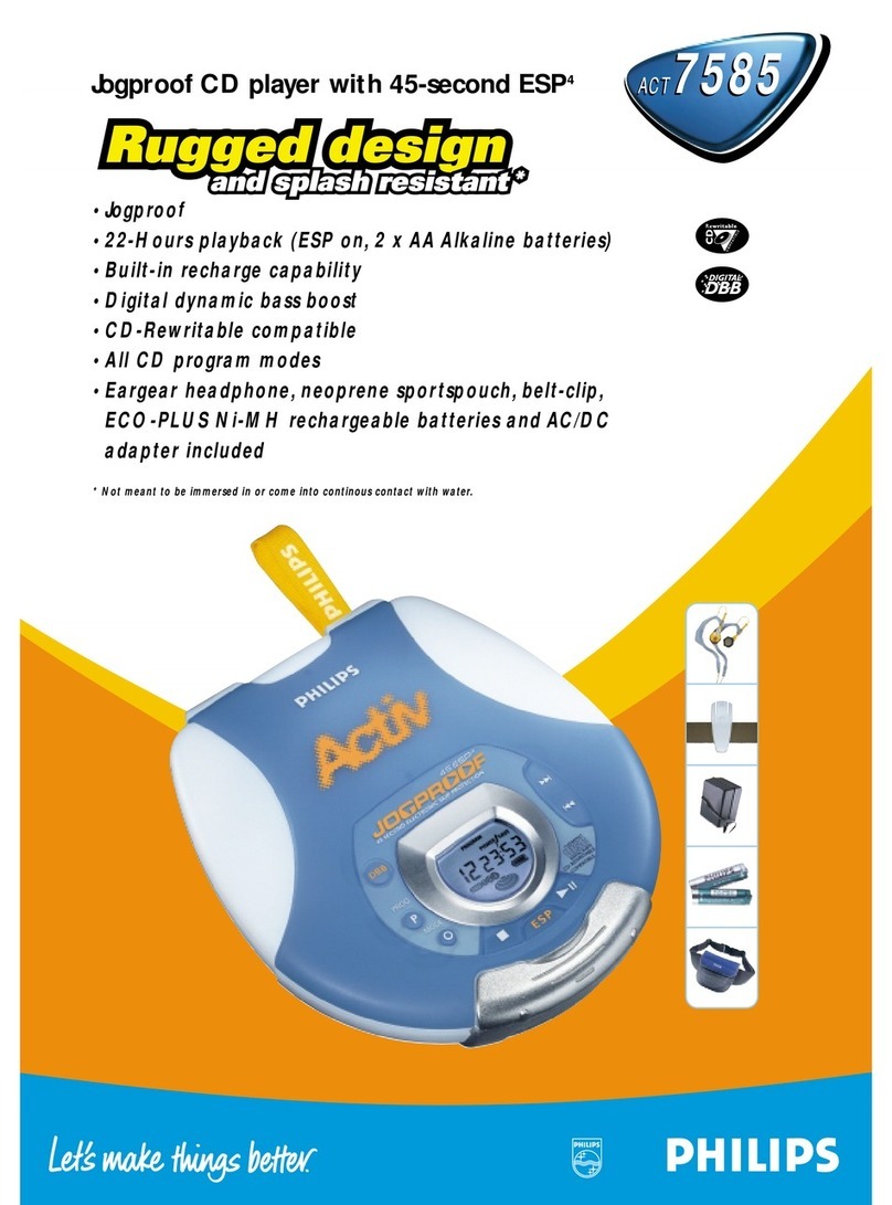 Philips ACT7585 Specifications