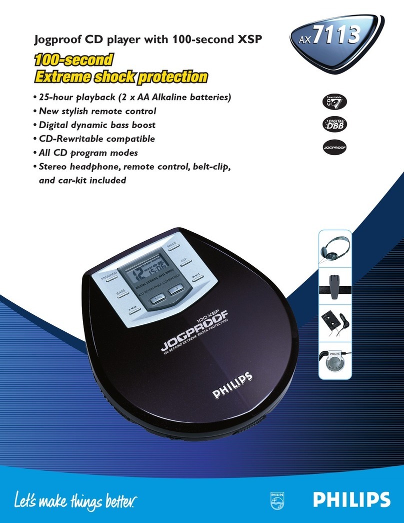 Philips AX 7113 User manual