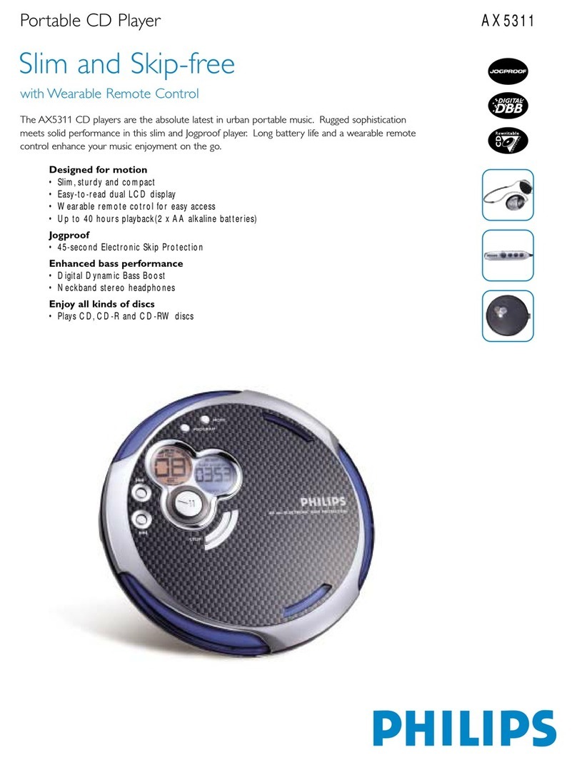 Philips AX5311 User manual