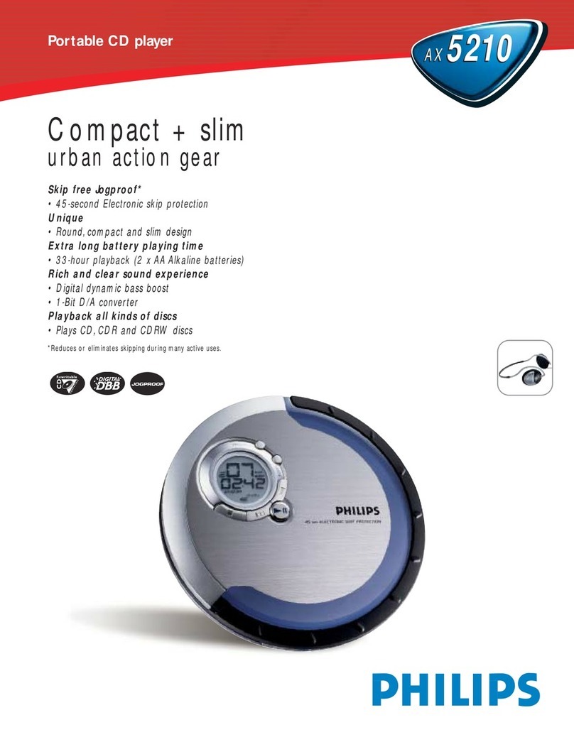 Philips AX5210 User manual Philips AX5210 User manual