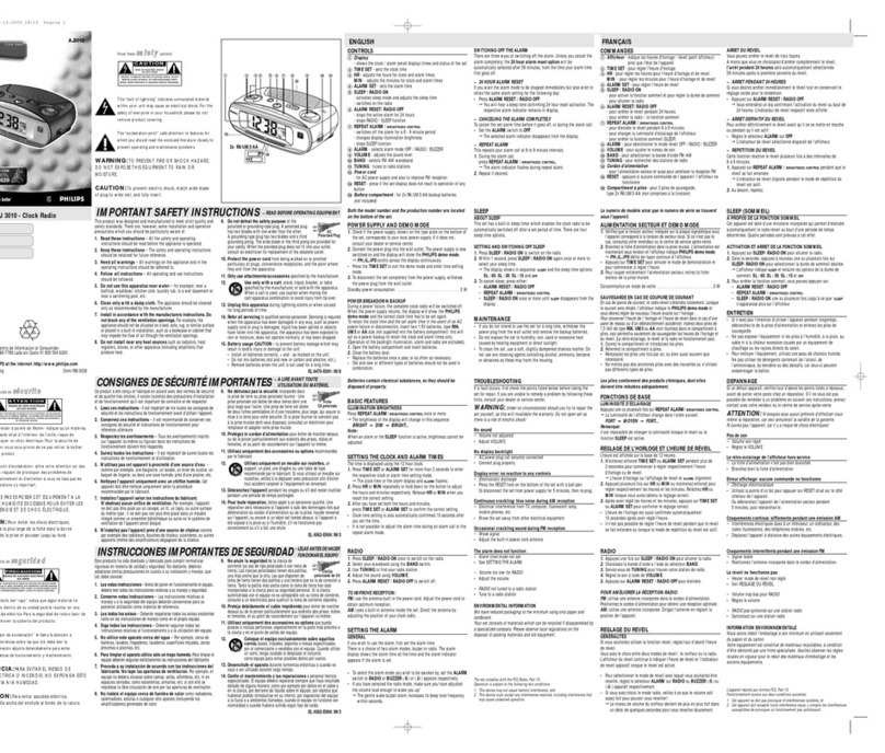 Philips AJ 3010 user guide