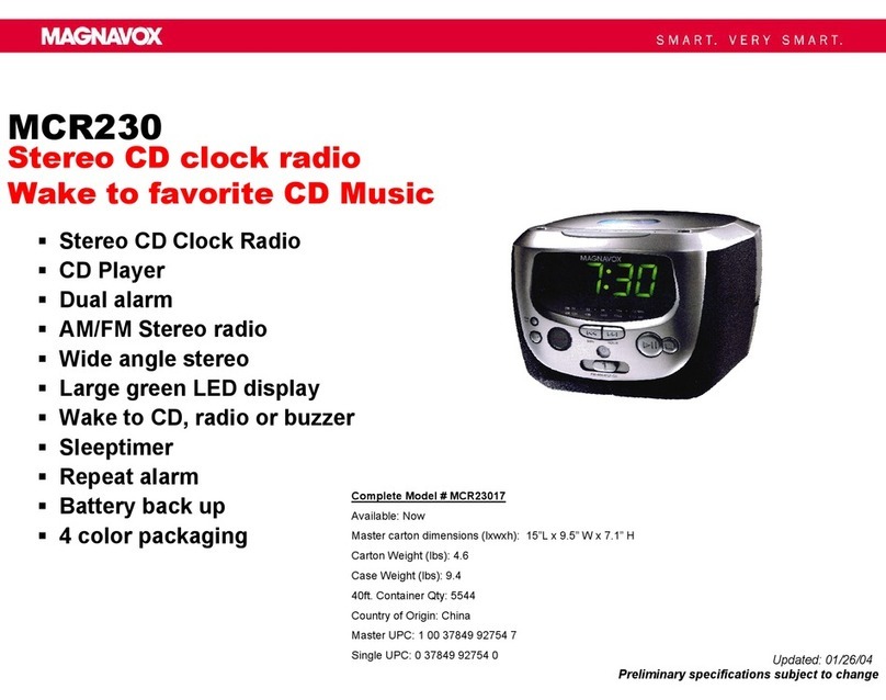 Magnavox MCR230 brochure