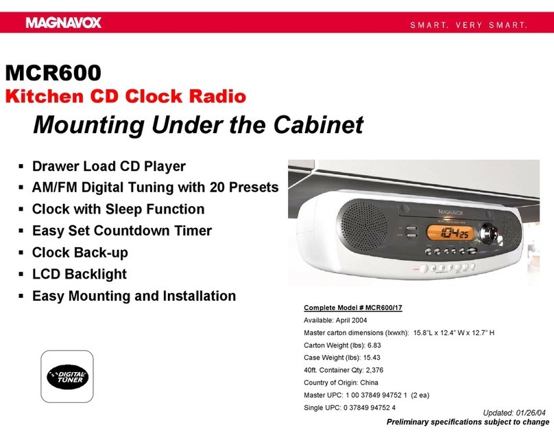 Magnavox MCR600 brochure