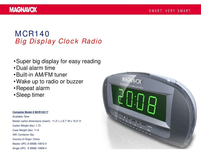 Magnavox MCR140 Specifications