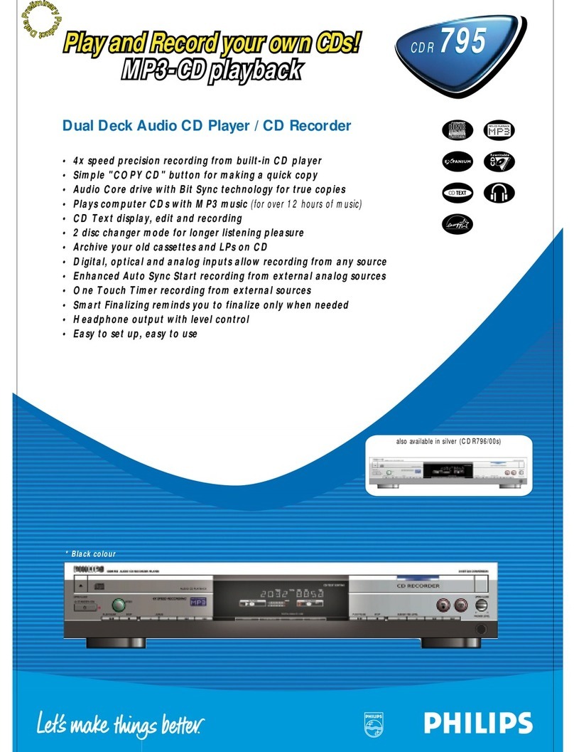 Philips CDR-795 User manual