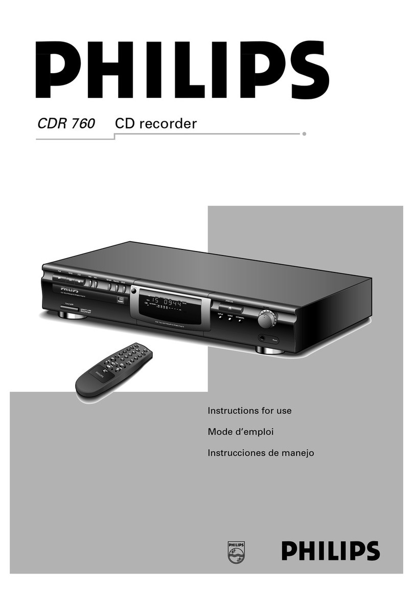 Philips CDR760BK99 Instructions for use
