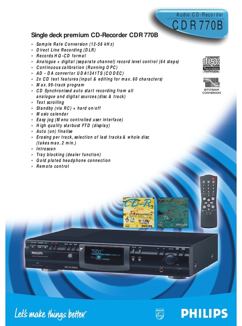 Philips CDR770BK99 User manual
