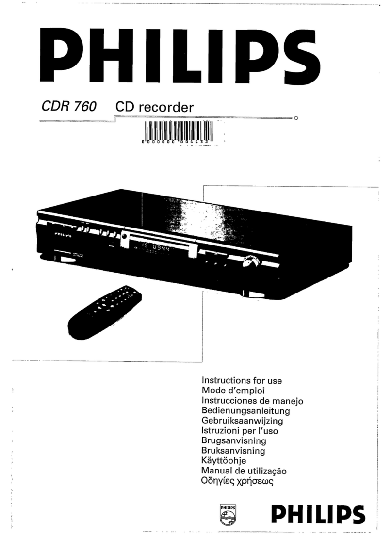 Philips CDR760BK user guide