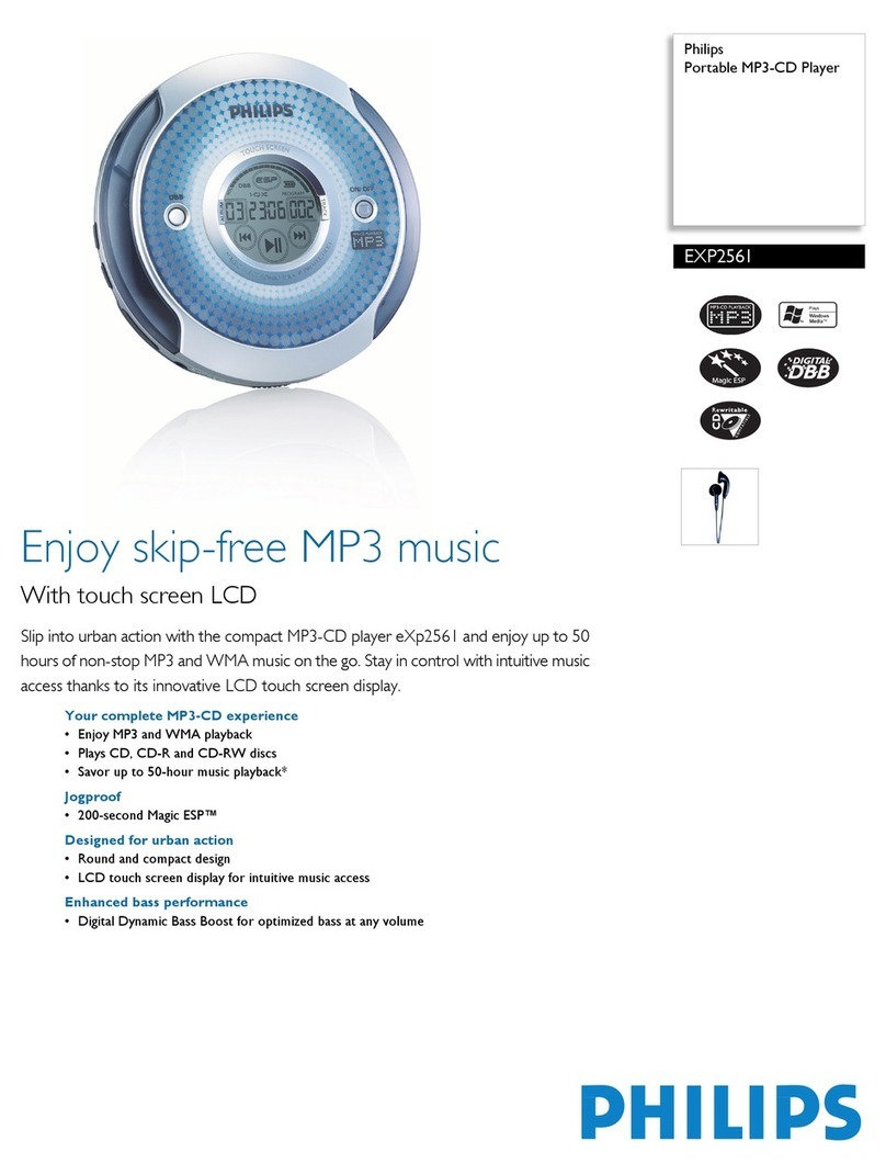 Philips EXP2561 Specifications