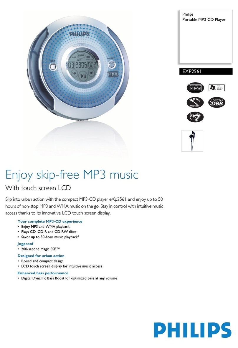 Philips EXP2561 User manual