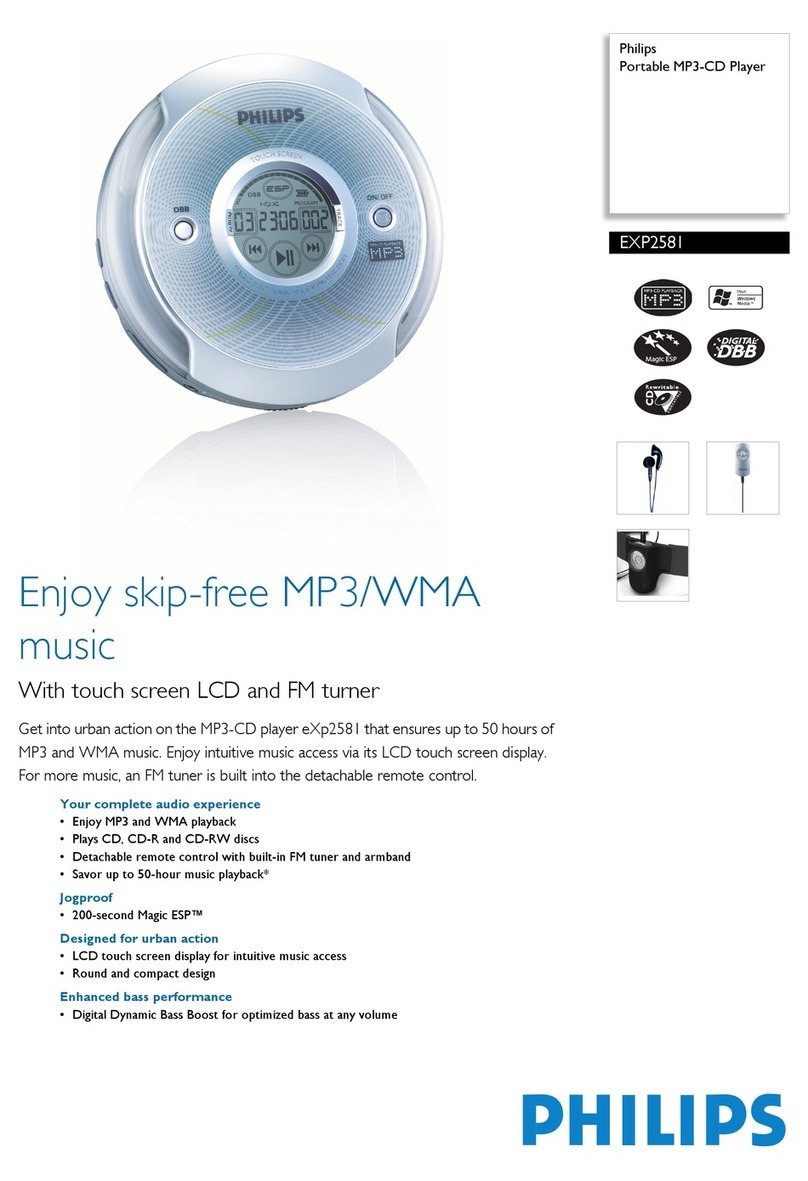 Philips EXP2581 User manual