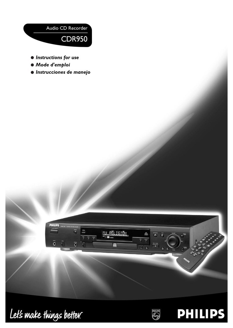Philips CDR950BK99 Instructions for use