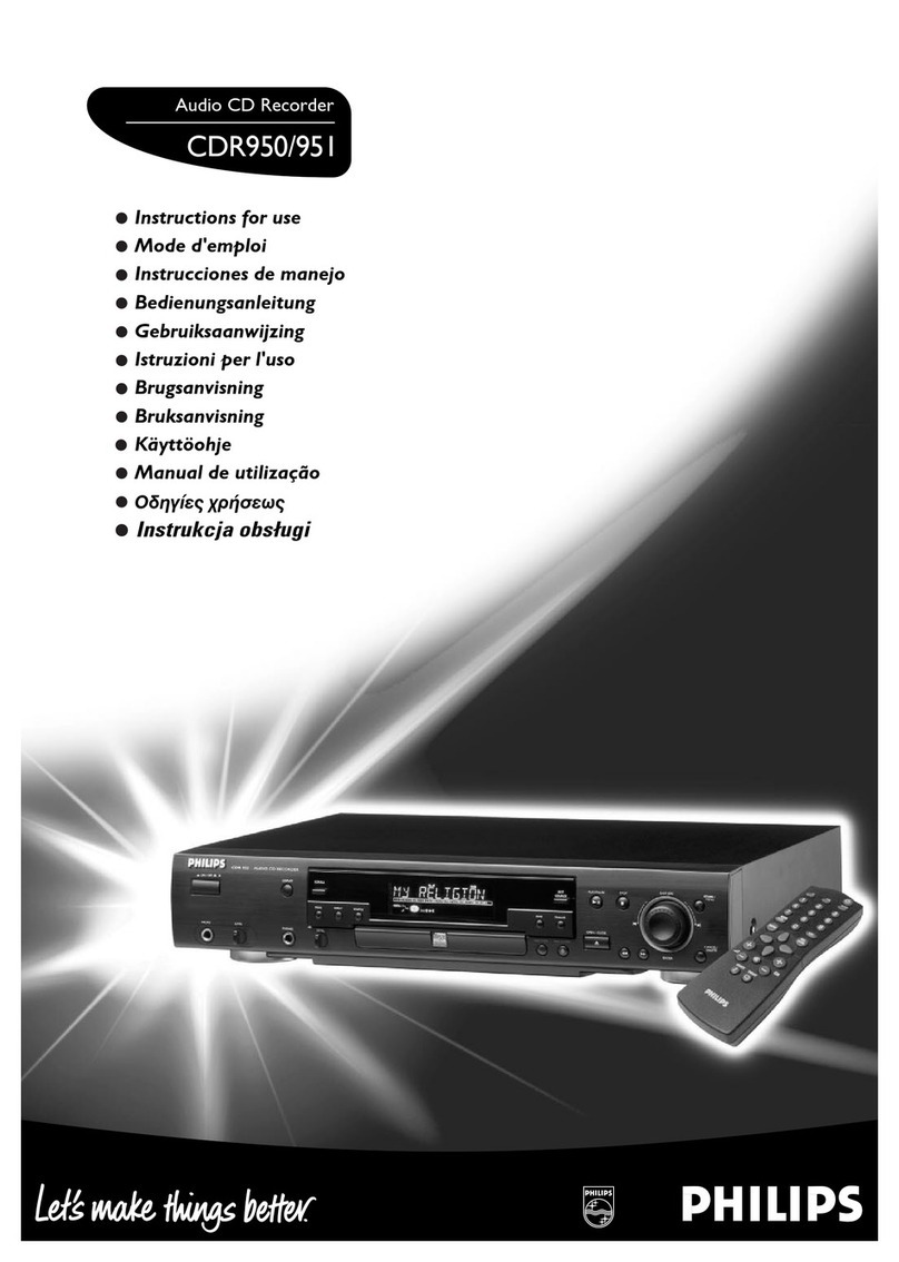 Philips CDR950BK Instructions for use