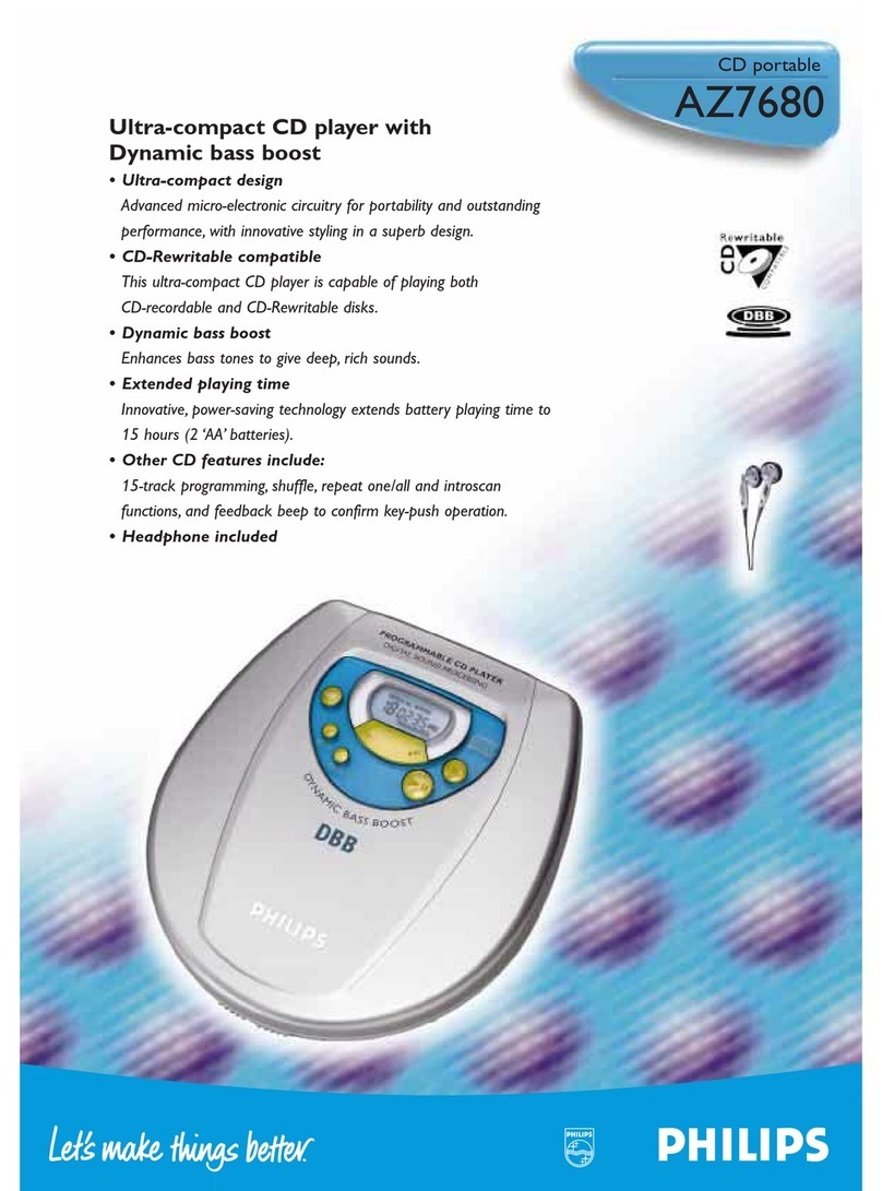 Philips AZ7680 Specifications