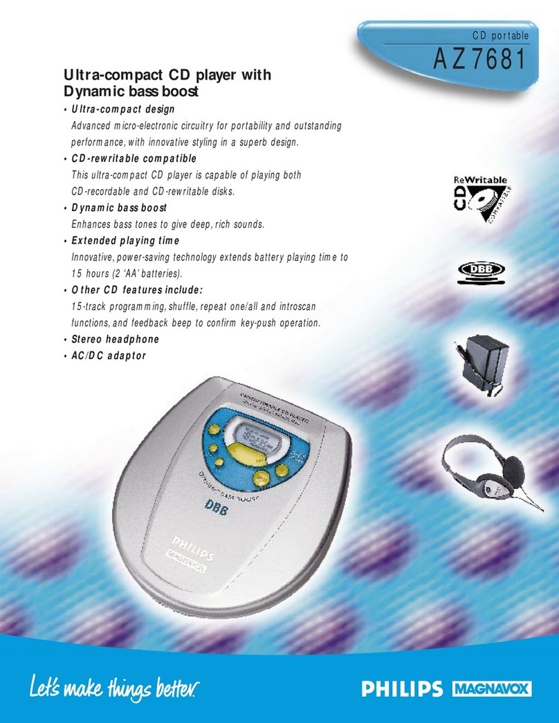 Philips AZ7681 User manual Philips AZ7681 User manual