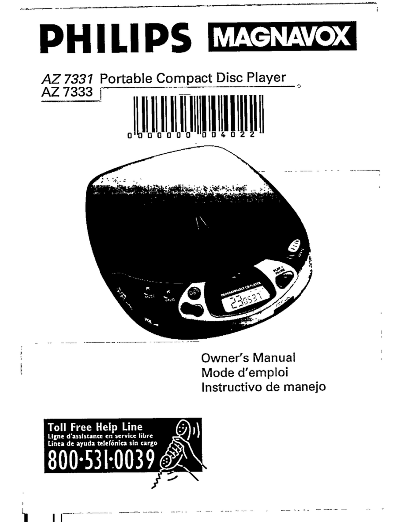 Philips AZ 7331 User manual