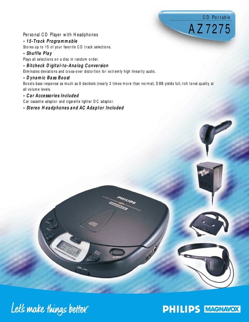Philips AZ 7275 User manual