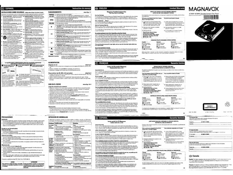 Magnavox AZ6839 User manual Magnavox AZ6839 User manual