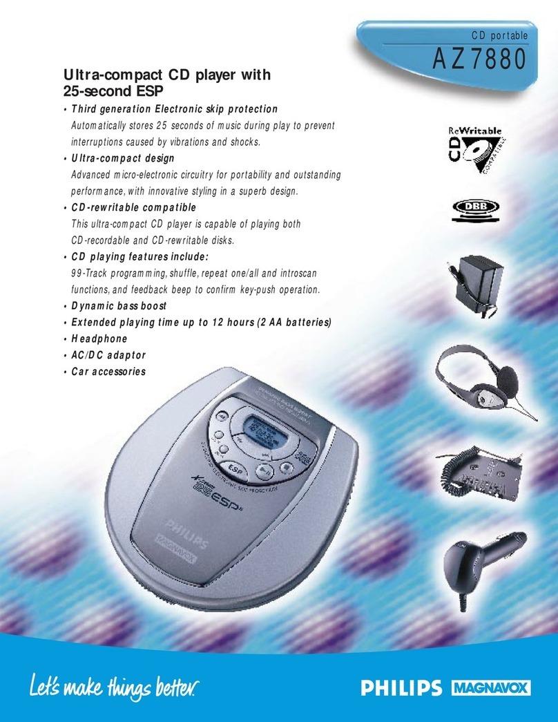 Philips AZ7880 User manual