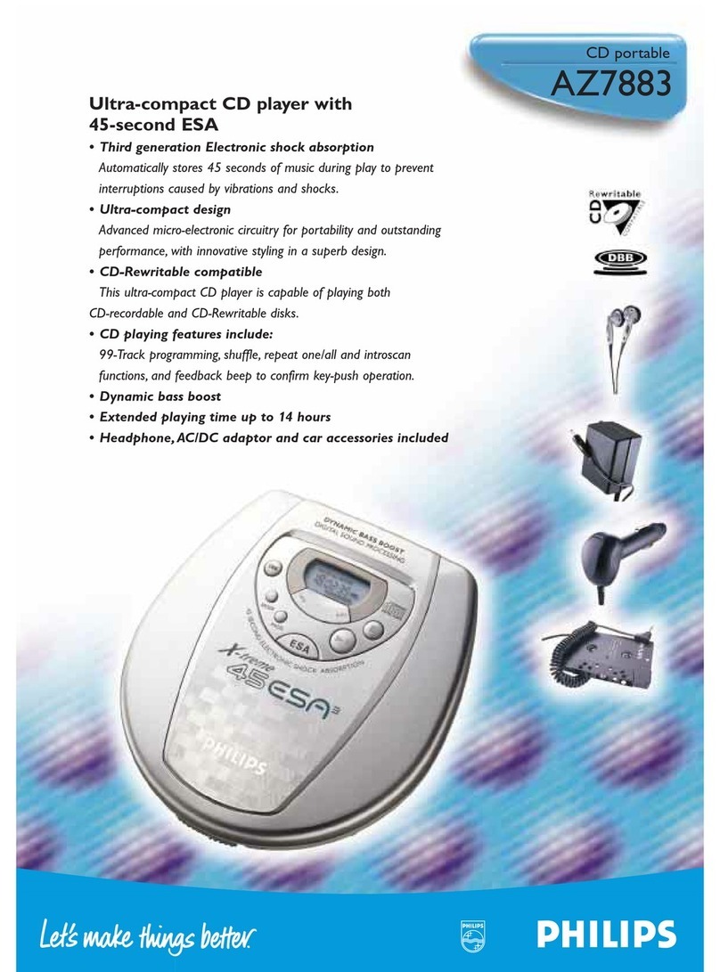 Philips AZ7883 User manual