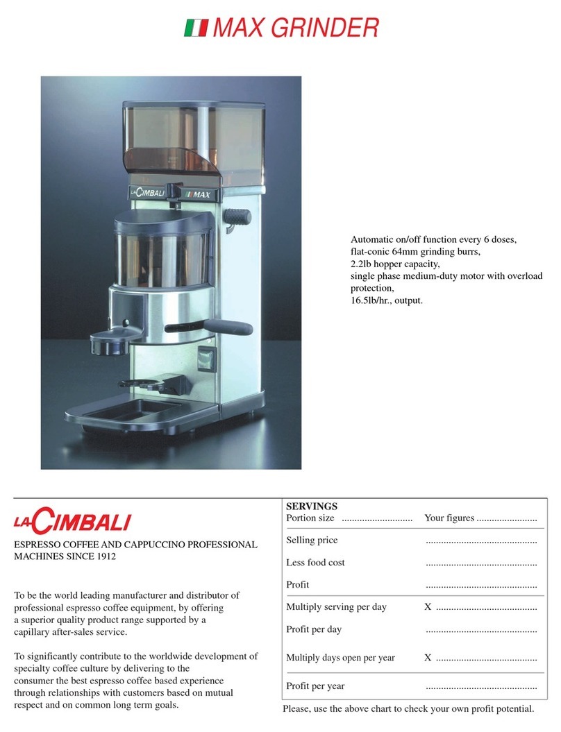 Cimbali Max Specifications