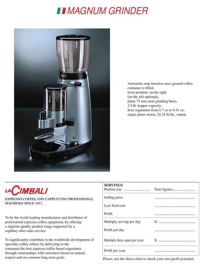 Cimbali Magnum Specifications