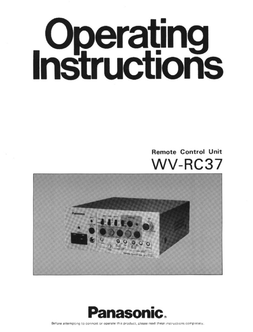 Panasonic WVRC37 - CAMERA ACC User manual
