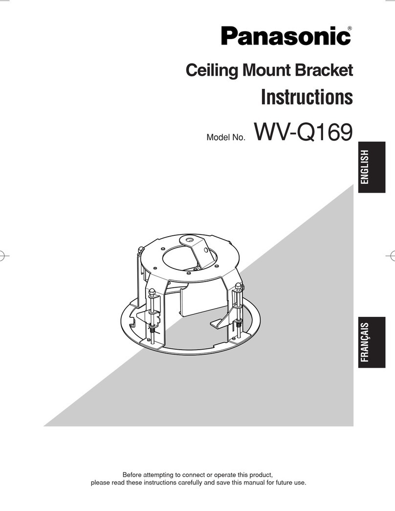 Panasonic WVQ169 - CCTV CEILING MOUNT BRACKET instructions