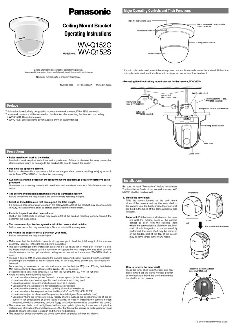 Panasonic WV-Q152C User manual