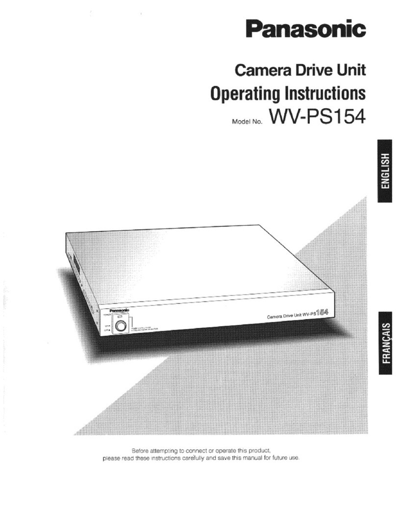 Panasonic WVPS154 - CAMERA DRIVE UNIT User manual Panasonic WVPS154 - CAMERA DRIVE UNIT User manual