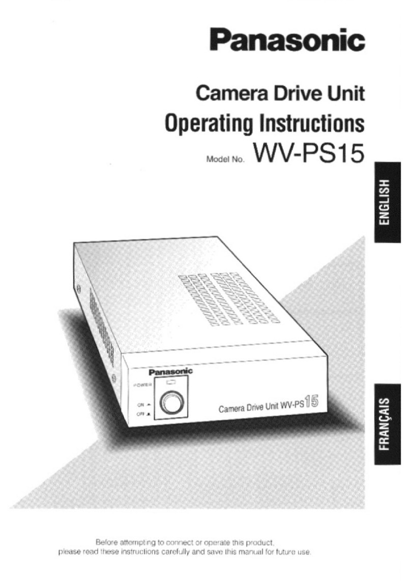 Panasonic WVPS15 - CAMERA DRIVE UNIT User manual