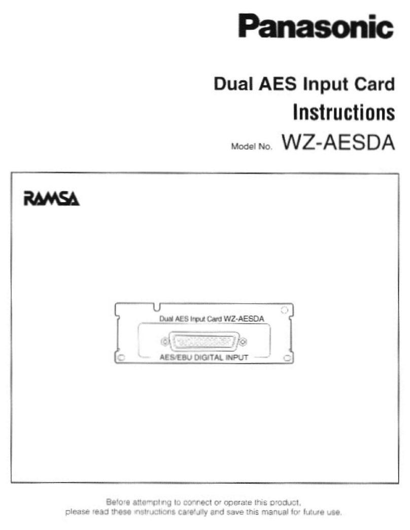 Panasonic WZ-AESDA User manual