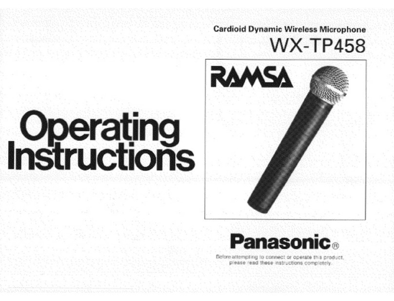 Panasonic Ramsa WX-TP458 User manual