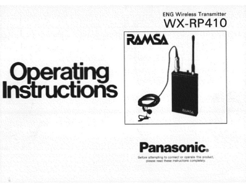 Panasonic Ramsa WX-RP410 operating instructions Panasonic Ramsa WX-RP410 operating instructions