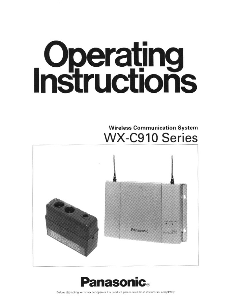 Panasonic WX-C910 Series operating instructions