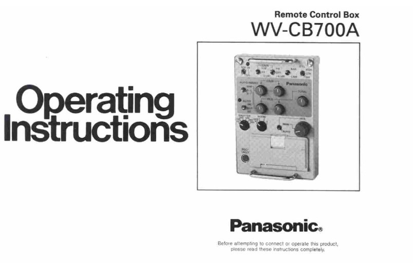 Panasonic WV-CB700A User manual