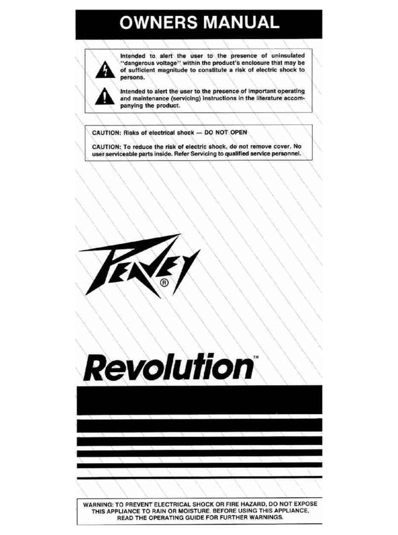 Peavey Revolution user guide