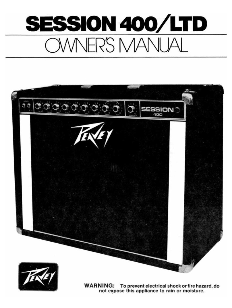 Peavey Session400/LTD User manual