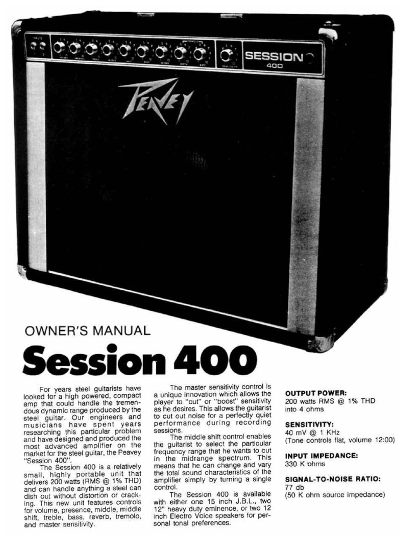 Peavey Session400 User manual