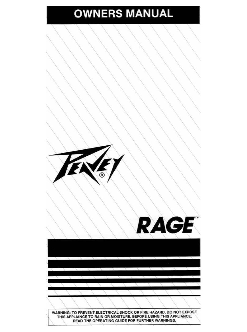 Peavey Rage User manual