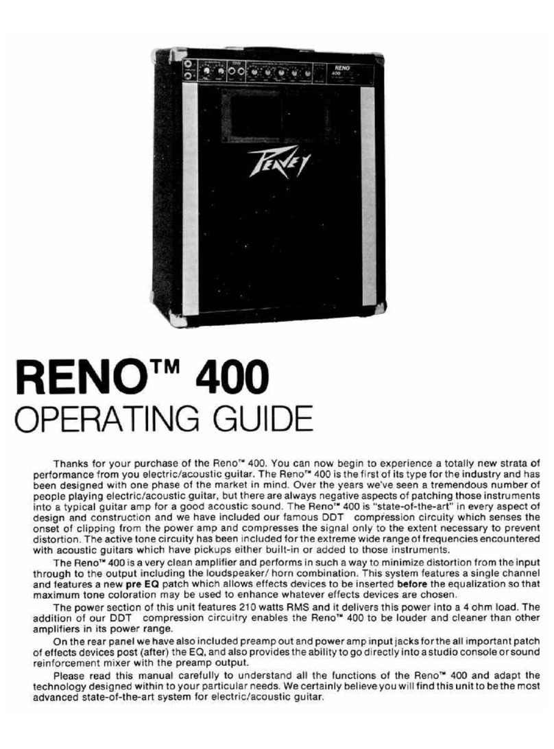 Peavey Reno 400 user guide