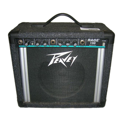 Peavey RAGE 158 TRANSTUBE Series operating guide